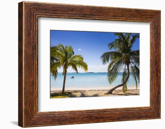 Beach in North of island, Hope Town, Elbow Cay, Abaco Islands, Bahamas, West Indies, Central Americ-Jane Sweeney-Framed Photographic Print