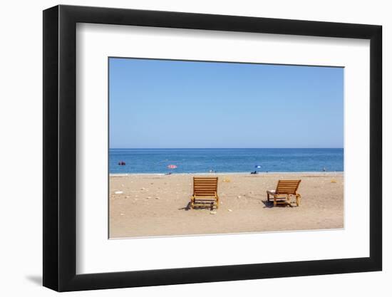 Beach in Olympos, Antalya, Turkey-Ali Kabas-Framed Photographic Print