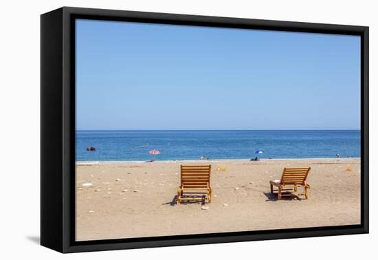 Beach in Olympos, Antalya, Turkey-Ali Kabas-Framed Premier Image Canvas