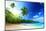 Beach in Sunset Time on Mahe Island in Seychelles-Iakov Kalinin-Mounted Photographic Print