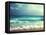 Beach in Sunset Time, Tilt Shift Soft Effect-Iakov Kalinin-Framed Premier Image Canvas