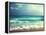 Beach in Sunset Time, Tilt Shift Soft Effect-Iakov Kalinin-Framed Premier Image Canvas