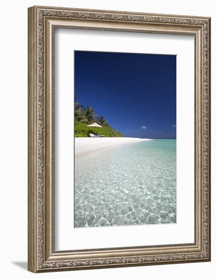 Beach in the Maldives, Indian Ocean-Sakis Papadopoulos-Framed Photographic Print