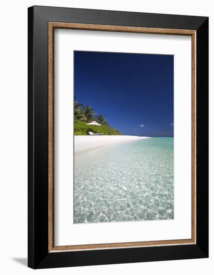 Beach in the Maldives, Indian Ocean-Sakis Papadopoulos-Framed Photographic Print