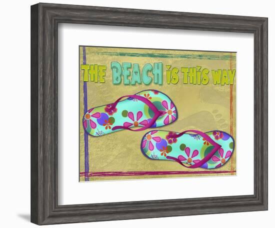 Beach is this Way-Kate Ward Thacker-Framed Giclee Print