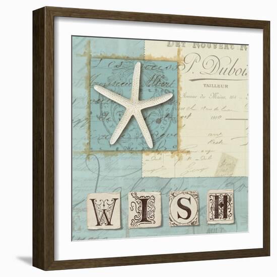 Beach Journal II-Hugo Wild-Framed Art Print