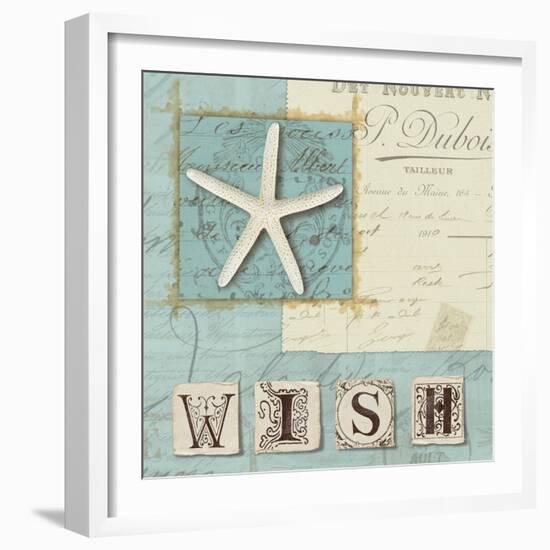 Beach Journal II-Hugo Wild-Framed Art Print