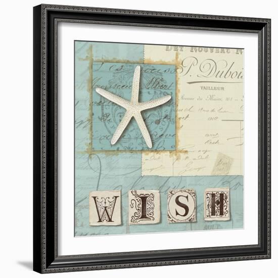 Beach Journal II-Hugo Wild-Framed Art Print