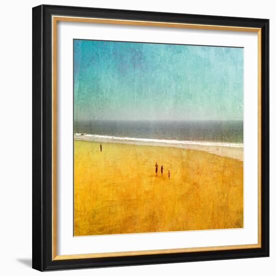 Beach Kids-Pete Kelly-Framed Giclee Print
