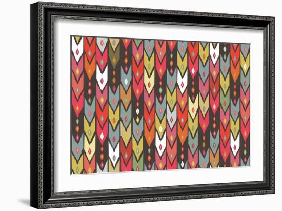 Beach Knit Ikat Arrow-Sharon Turner-Framed Premium Giclee Print