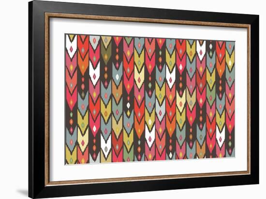 Beach Knit Ikat Arrow-Sharon Turner-Framed Art Print