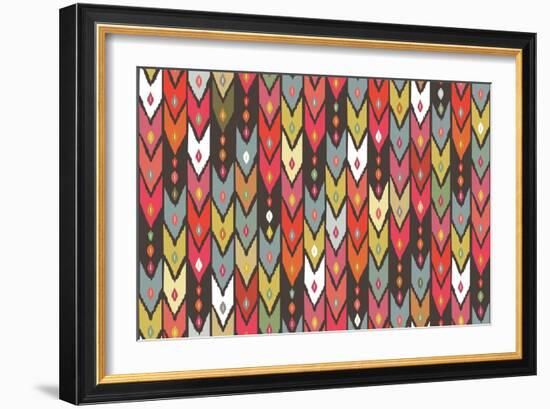 Beach Knit Ikat Arrow-Sharon Turner-Framed Art Print