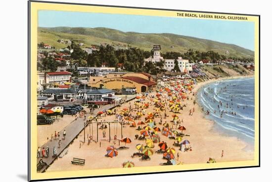 Beach, Laguna Beach, California-null-Mounted Art Print