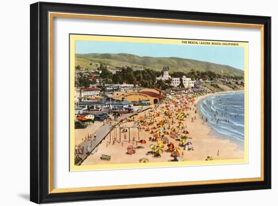 Beach, Laguna Beach, California-null-Framed Art Print