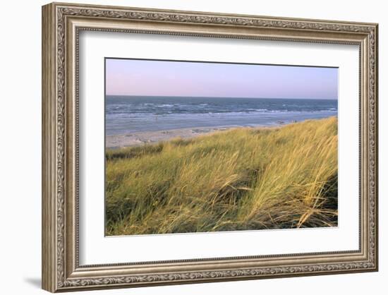 Beach, Langeoog, East Frisian Islands, Lower Saxony, Germany-null-Framed Art Print