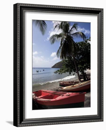 Beach, Les Salines, Martinique, French Antilles, West Indies, Central America-Guy Thouvenin-Framed Photographic Print