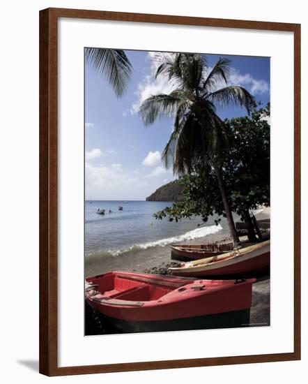 Beach, Les Salines, Martinique, French Antilles, West Indies, Central America-Guy Thouvenin-Framed Photographic Print