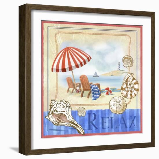 Beach Life I-Fiona Stokes-Gilbert-Framed Giclee Print