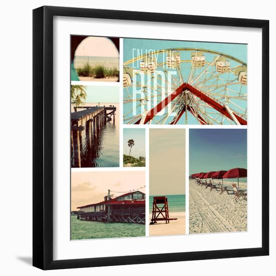 Beach Life II-Gail Peck-Framed Photographic Print