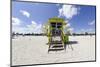 Beach Lifeguard Tower '12 St', in Art Deco Style, Miami South Beach-Axel Schmies-Mounted Photographic Print