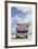 Beach Lifeguard Tower '13 St', with Paint in Style of the Us Flag, Miami South Beach-Axel Schmies-Framed Photographic Print