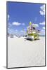 Beach Lifeguard Tower '16 St', Atlantic Ocean, Miami South Beach, Florida, Usa-Axel Schmies-Mounted Photographic Print