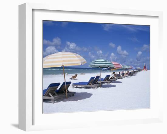 Beach, Longboat Key, Sarasota, Florida, USA-John Miller-Framed Photographic Print