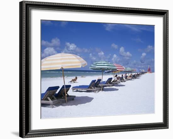 Beach, Longboat Key, Sarasota, Florida, USA-John Miller-Framed Photographic Print