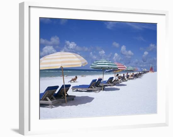 Beach, Longboat Key, Sarasota, Florida, USA-John Miller-Framed Photographic Print