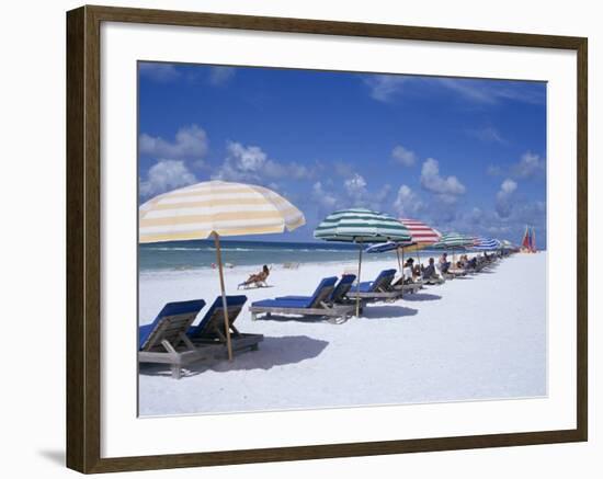 Beach, Longboat Key, Sarasota, Florida, USA-John Miller-Framed Photographic Print