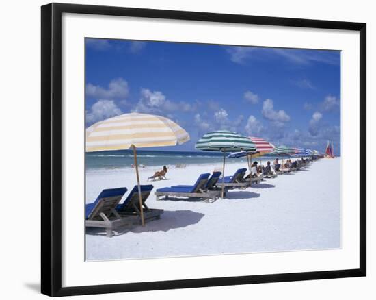 Beach, Longboat Key, Sarasota, Florida, USA-John Miller-Framed Photographic Print