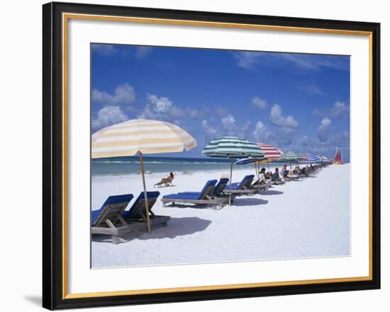 Beach, Longboat Key, Sarasota, Florida, USA-John Miller-Framed Photographic Print