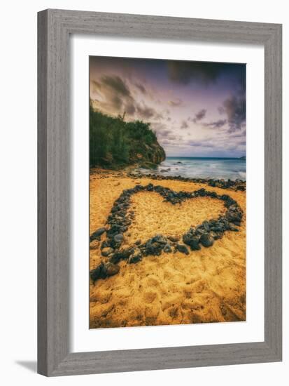 Beach Love, South Kauai, Poipu,. Hawaii-Vincent James-Framed Photographic Print