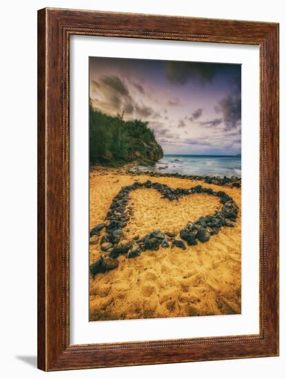 Beach Love, South Kauai, Poipu,. Hawaii-Vincent James-Framed Photographic Print