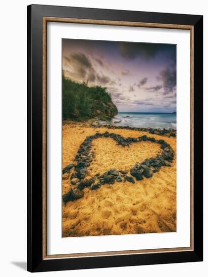 Beach Love, South Kauai, Poipu,. Hawaii-Vincent James-Framed Photographic Print