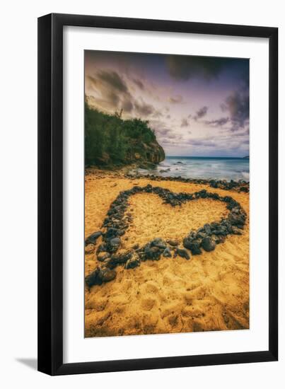 Beach Love, South Kauai, Poipu,. Hawaii-Vincent James-Framed Photographic Print