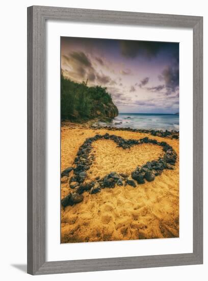 Beach Love, South Kauai, Poipu,. Hawaii-Vincent James-Framed Photographic Print