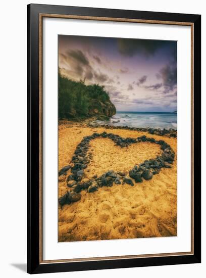 Beach Love, South Kauai, Poipu,. Hawaii-Vincent James-Framed Photographic Print