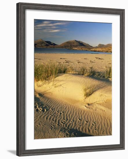 Beach, Luskentyre, North Harris Mountains, Scotland, United Kingdom-Patrick Dieudonne-Framed Photographic Print