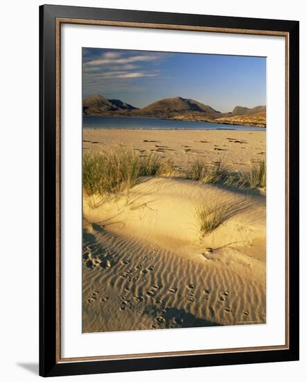 Beach, Luskentyre, North Harris Mountains, Scotland, United Kingdom-Patrick Dieudonne-Framed Photographic Print