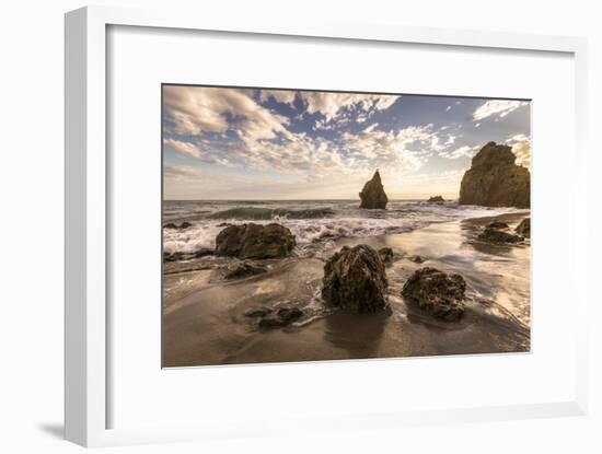 Beach, Malibu, California, USA: Famous El Matador Beach During Sunset In Summer-Axel Brunst-Framed Photographic Print