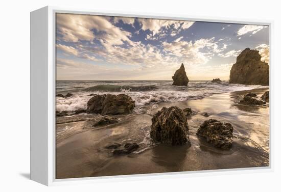 Beach, Malibu, California, USA: Famous El Matador Beach During Sunset In Summer-Axel Brunst-Framed Premier Image Canvas