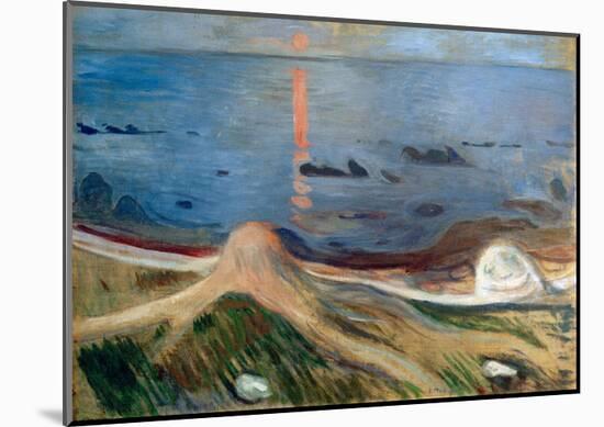 Beach Mysticism, 1892-Edvard Munch-Mounted Giclee Print