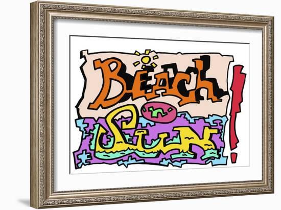 Beach n Sun-Miguel Balbás-Framed Giclee Print