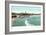 Beach, Narragansett Pier, Rhode Island-null-Framed Art Print