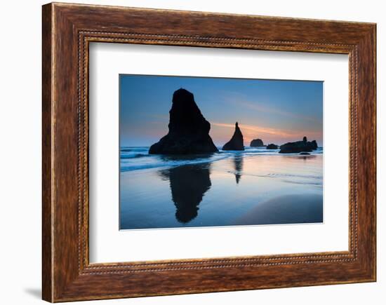 Beach near Bandon, Oregon, USA-null-Framed Art Print