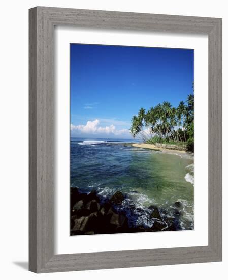 Beach Near Galle, Sri Lanka, Indian Ocean-Yadid Levy-Framed Photographic Print