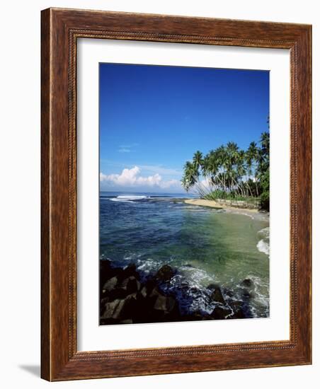 Beach Near Galle, Sri Lanka, Indian Ocean-Yadid Levy-Framed Photographic Print