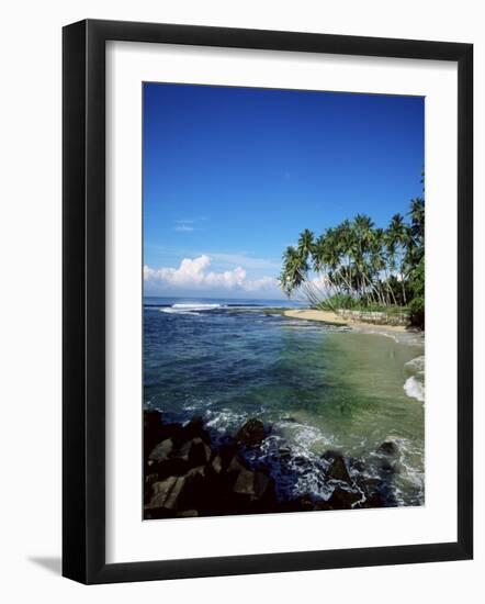 Beach Near Galle, Sri Lanka, Indian Ocean-Yadid Levy-Framed Photographic Print