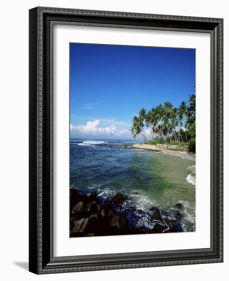 Beach Near Galle, Sri Lanka, Indian Ocean-Yadid Levy-Framed Photographic Print